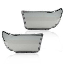 CNNELL Headlight Headlamp Lens Cover Compatible with Toyota Tundra 2007-2013 /Fit for Toyota Sequoia 2008-2017 Driver & Passenger Side Headlamp Cover Smoky Lens 811100C051 811500C051