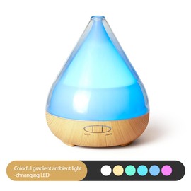 Teardrop 380ml Aroma Diffuser,Aromatherapy Fragrance Mist Evaporator,Essential Oil Ultrasonic Humidifier for Home Bedroom Office,with Color Changing LED,Timer Setting, Auto Shut-Off