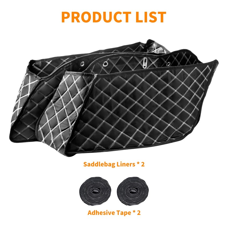 HCmotorku Drop-in Saddlebag Carpet Liners Fit For Indian Roadmaster Limited
