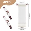 SUPERFINDINGS 4Rolls Blank Paper Scrolls with Wood Rods Blank Painting