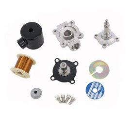 FRTENMXZ Valve 1/2" 3/4" 1" 2" inch Normally Closed Brass Solenoid Valve 220VAC 110VAC 24VDC 12VDC 24VAC Direct Acting for Water Gas Oil(110vac,0.75 Inch)