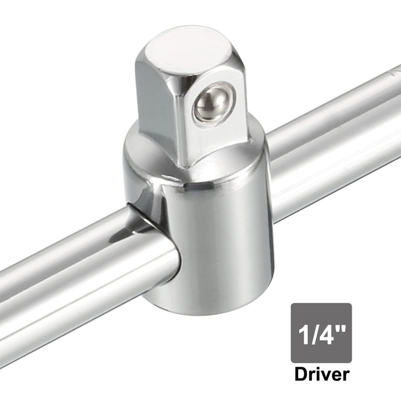 sourcing map 1/4" Drive Socket Breaker L Shape Extension Bar