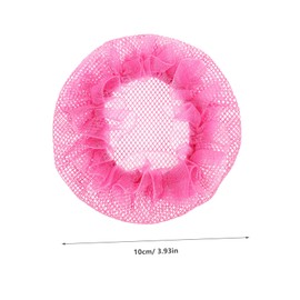 Beavorty 5pcs Rosy Invisible Hair Nets Women Lightweight Breathable Bun for Ballet and Elegant Hairstyles Accessories for Girls