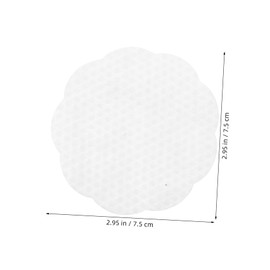 Healeved 100pcs Makeup Remover Pads: Soft Flower Non-woven Fabric Rounds - Gentle Eye Makeup & Lipstick Removal Cloths for Travel Daily Skin Cleansing