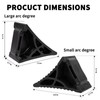Rubber Wheel Chocks for RV Trailer Upgraded Deformable Design 2