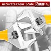Sharp-tec Adjustable Spanner Set, Wide Jaw Opening Adjustable Wrench, Heavy-Duty
