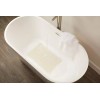 Rubbermaid Commercial Products Non Slip White Suction Backed Bath Mat