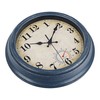 Horizent Outdoor Clocks Waterproof with Thermometer Rustic Coastal Wall Clock