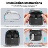 Polislime with Lock Case Compatible with JBL Tune Flex Earbuds,with