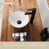 11 Inch Round Bathroom Sink Above Counter, Small White Ceramic