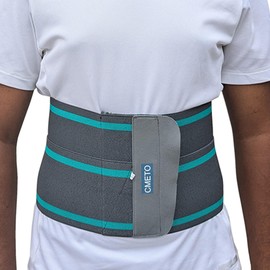 CMETO Abdominal Belt, Tummy Trimmer Abdominal Support Belt for Men & Women Belly Fat Slimming Gym Workout (M)