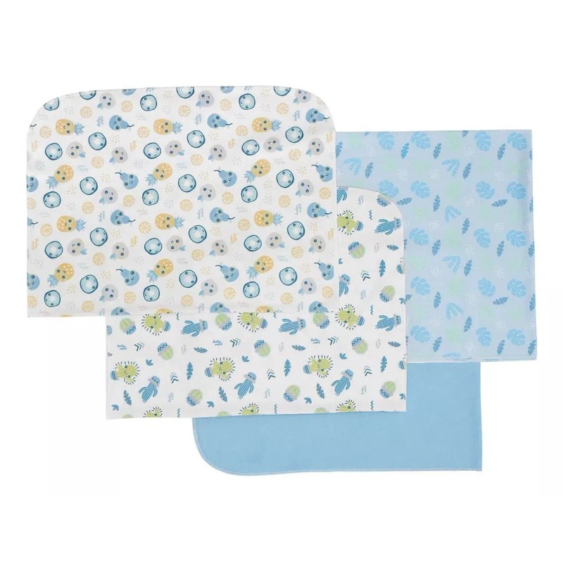 Baby Mink Sabanitas Baby Mink® Algodón Para Recién Nacido 4pz