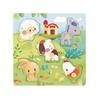 Janod - Tactile Wooden Puzzle 5 Pieces - Farm Theme