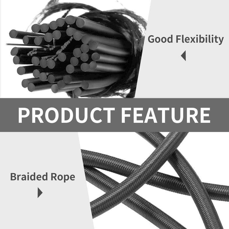 1/4" x 25' Elastic Bungee Shock Cord - Kayak Stretch
