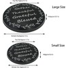 Ritadeshop Burner Covers for Electric Stove(Thankful Gather Grateful Blessed), Black