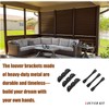 Explranltec Deck Sunblind System Brackets, Louver Hardware System for Blinds
