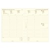 Filofax A5, 1 week on 2 pages, cotton cream (multilingual)