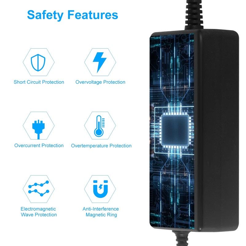 HOUHUI 24V 4A Power Supply Adapter, AC 100-240V to DC