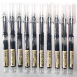 STATIONMATE Gel Pens, 0.5mm Ink Pens Smooth Writing Pens, Quick Dry Ink Pens, Set of 10 (Black 10PCS)