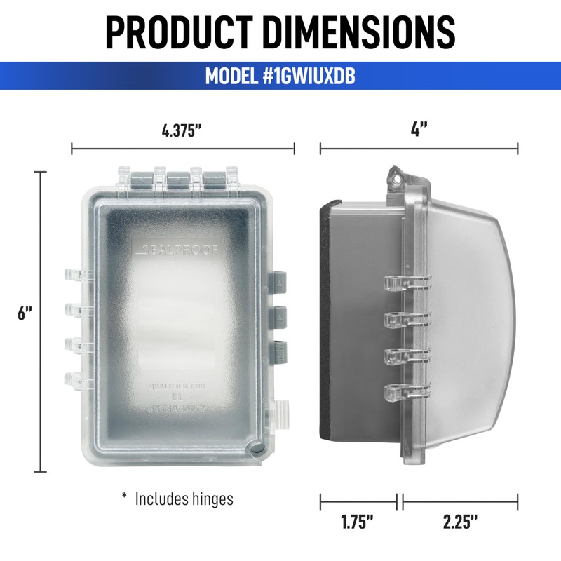 Sealproof Deep Base for Vinyl Siding and Recessed Surfaces While