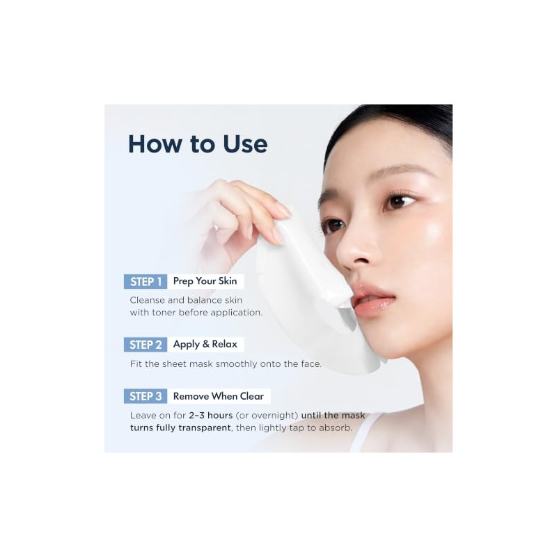 Dermal Mascarilla de Gel de Hidrogel Fundente con cido Hialur
