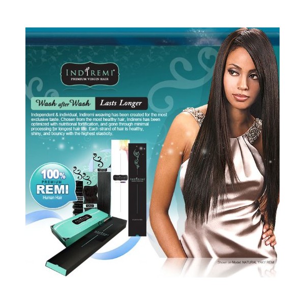 IndiRemi Virgin Remi Hair Weave - NATURAL YAKY WEAVING 10S" (P613/27 - BLOND.