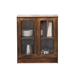 Cabinet Door Glass Retainer Clips Kit, Plastic, Clear, Offset 4mm, with Screws (Pack of 20)