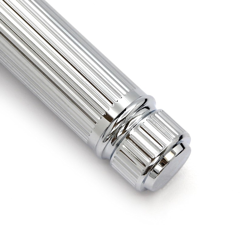 Edwin Jagger DE89Lbl Lined Detail Chrome Plated Double Edge Safety