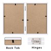 SNXJWA 8x10 Picture Frames Double White Photo Frame Folding Vertical