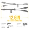BougeRV 2 Pairs Solar Connectors Y Branch Parallel Adapter Cable