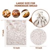 Verigud Large Reusable Linen Bread Bag and 10'' Bowl Cover