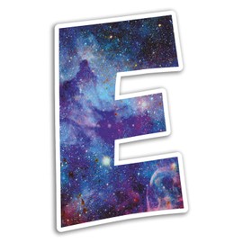 2 x 10cm Space Letter E Vinyl Stickers - Name Sticker Laptop Luggage #18408 (10cm Tall)
