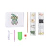 Hanging Storage Bag 3 Compartment Foldable Rhinestone Painting Pattern DIY