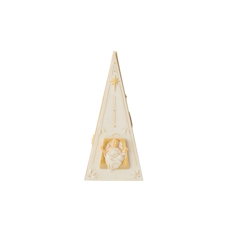 Enesco Foundations Holy Family Nativity Pyramid Figurine Set, 9.25 Inch,