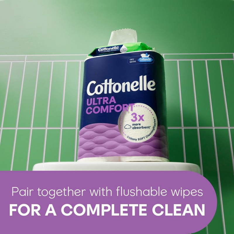 Cottonelle Ultra Comfort Toilet Paper with Cushiony CleaningRipples Texture, 32
