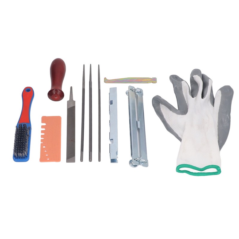 12Pcs Chainsaw Sharpener File Chain Saw Teeth Sharpening Tool Set