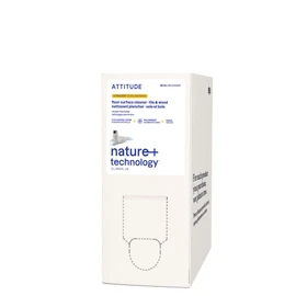 ATTITUDE Floor Cleaner Refill, EWG Verified, Streak-Free, Vegan & Plant-Based for Tile, Wood & Laminate Floors, Citrus Zest Scent, 67.6 Fl Oz