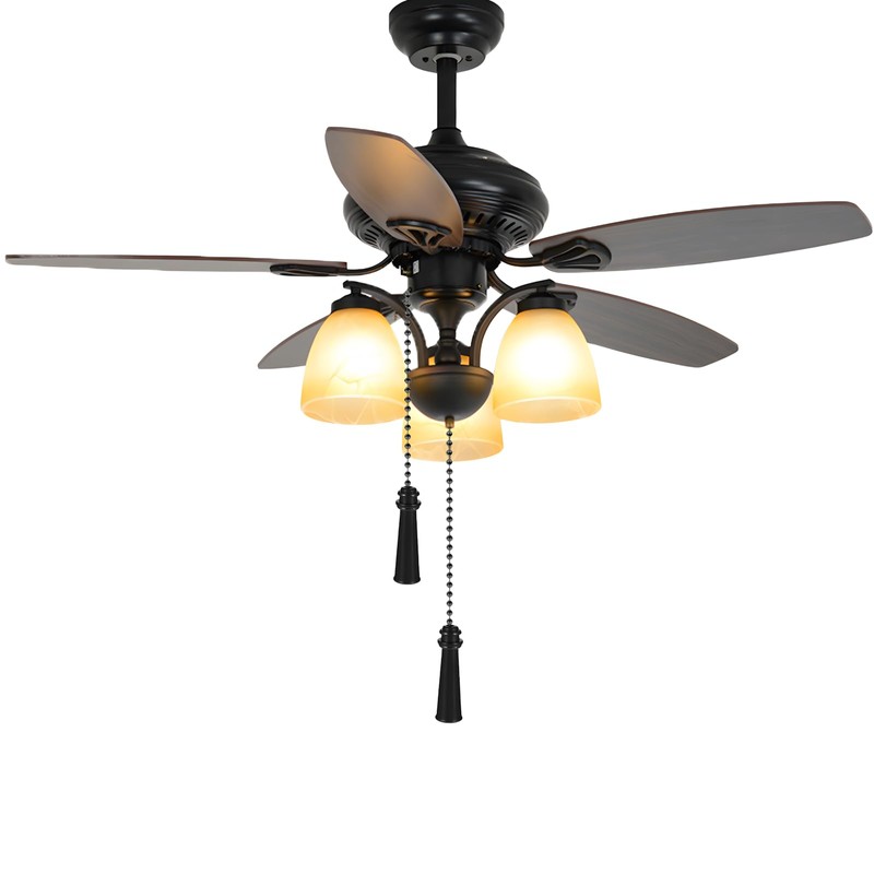Black 30.48 cm Metal Ceiling Fan Zipper Kit, Decorative Fan