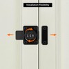 QWORK Keyless Cabinet Password Latch, Combination Lock for Wooden, Glass,