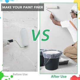 9PCS Paint Strainer Bag,1 Gallon Paint Strainer,Paint Sieves and Strainers,Paint Strainer Bags with Elastic Top Opening for Paint Gardening Hydroponics.