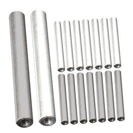 ABOOFAN 16pcs Electrolyzer Replacement Rods Iron Aluminum Electrolysis Rods for Enhanced Water Quality Analysis and Experimentation