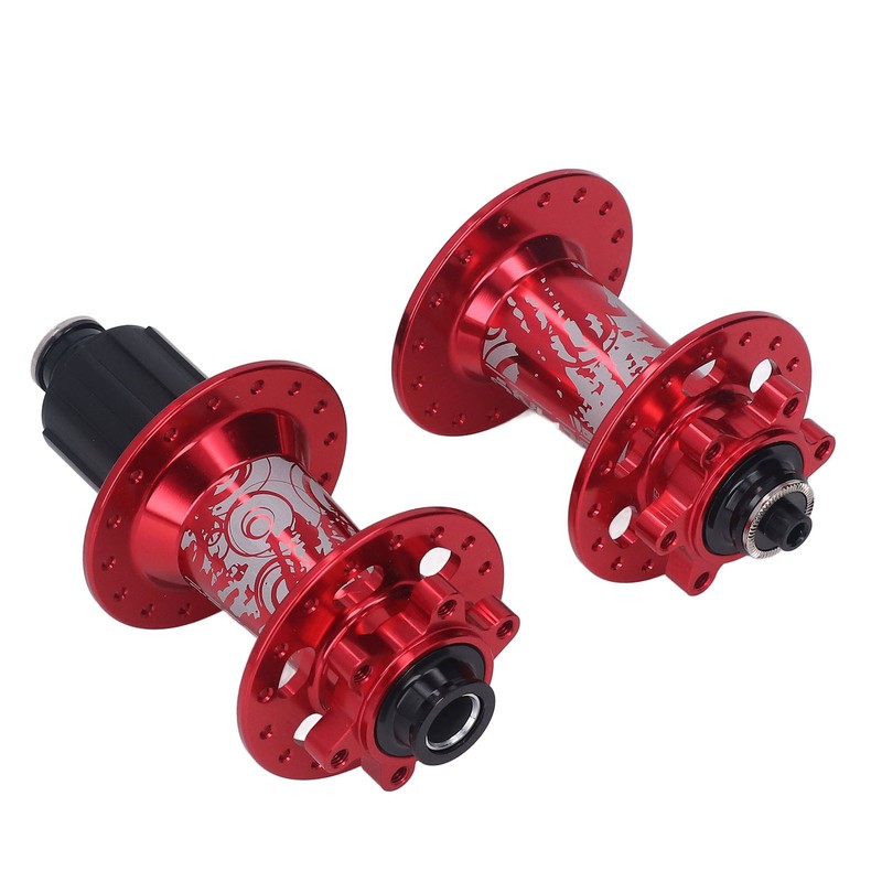 2pcs Bolany Bicycle Hub Red Aluminium Alloy 32 Holes 4
