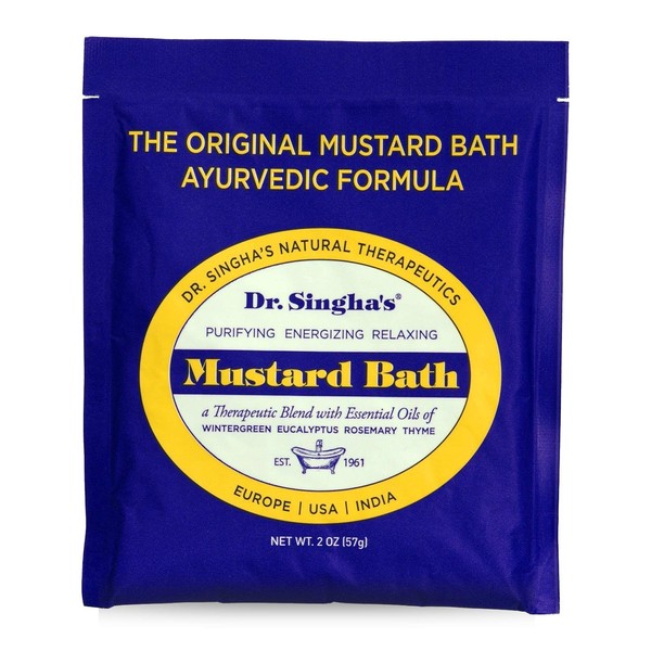 Dr. Singha's Mustard Bath, Therapeutic Bath Salts, 2 Ounce
