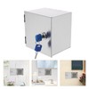 SEWACC Heavy-duty Stainless Steel Electric Outlet Security Box Lockable Weatherproof