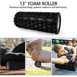 Rodillos de masaje,El juego de rodillos de espuma 6 en 1, Foam Roller para Masajes y Relajación Muscular, Creado para el fitness, el yoga, la...      