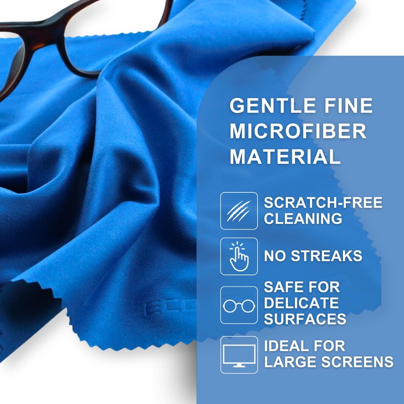 Extra Large Microfiber Cleaning Cloths - 20 Pack - 12