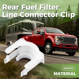 Generic For Rear Fuel Filter Line Connector Clip For Powerstroke/Ford 6.7L 2017 and newer, white