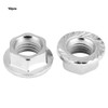 10pcs M10 x 1.25 Flange Nuts Fine Thread Hex Nut