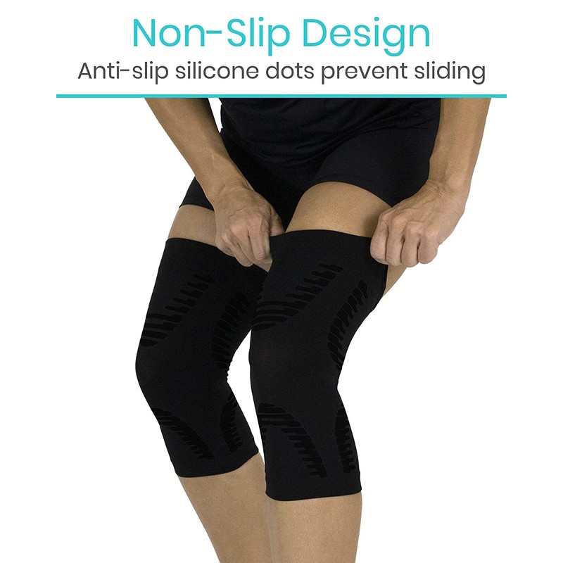 Vive Plus Size Knee Sleeves (Pair) - Compression Support Sleeve