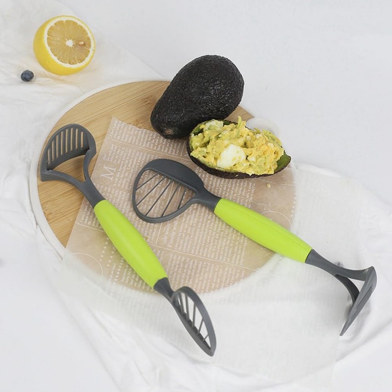 Giyofom 3-In-1 Avocado Tool Multifunctional Avocado Cutter Avocado Cutter Fruit